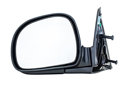 Dependable Direct Driver Side Mirror Fits Chevy S10 Blazer GMC Sonoma Jimmy Isuzu Hombre Oldsmobile Bravada (1994-1998) Smooth Black Non-Heated Folding Left Rear View Replacement Door Mirror GM1320126