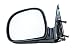 Driver Side Mirror for Chevy S10 Blazer GMC Sonoma Jimmy Isuzu Hombre Oldsmobile Bravada (1994 1995 1996 1997 1998) Smooth Black Non-Heated Folding Left Rear View Replacement Door Mirror