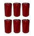 Produktbild Collumino Wein Rot Stumpenkerzen 40 Stunde Solide Farbe Größe 10 x 5,5 cm, rot, 6 Stück