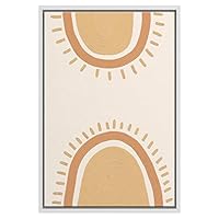 SIGNWIN Framed Canvas Wall Art Nordic Rainbow Canvas Prints Home Artwork Decoration for Living Room,Bedroom - 16