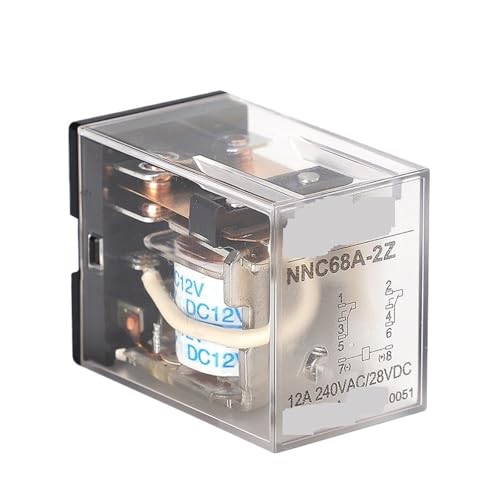 Relais électromagnétique NNC68A-2Z JQX-13F de type LY2 DC12V avec double inverseur de signal