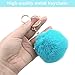 NATUCE 15 Pcs Llaveros de Pompon, 14 cm Pompones de Colores Llavero...
