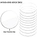 10 Pieces Clear Circle Acrylic Sheet 6 Inch Acrylic Plexiglass Disc Transparent Round Acrylic Sign for Baby Milestone Cards, Acrylic Sign, Painting and DIY Projects