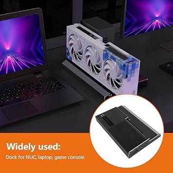 External GPU Enclosure Thunderbolt 3 Laptop GPU Enclosure USB4 40Gbps External GPU Dock Station with PCIe Support TB RJ45 M.2 NVMe Interface for Laptop Gaming