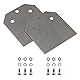 Spachtelmeißel SDS Plus Meißel 250x100 mm, Spachtelmeißel Farbschaber mit 2 Ersatzblätter Klingen für Fußbodenkleber, Teppich, Fliesenkleber, Bodenkleber, PVC-Fliesen