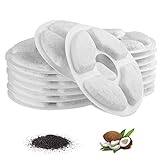 Cat Water Fountain Filter Replacement, 12 Pack Replacement Carbon Filters for Pet Fountain, Water...