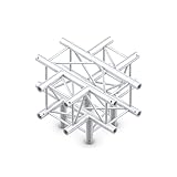  Milos Pro-30 Square G Truss - Cross + Down 5-way QCVU51-90° corner - heavy duty - silver - G