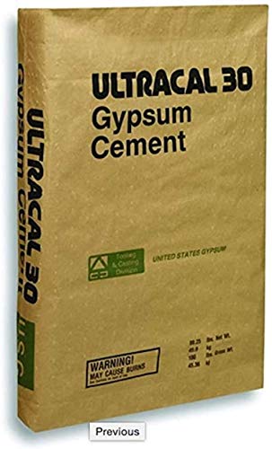 ULTRACAL 30 Gypsum Cement - Plaster - for Mold Making and Casting, Ideal for Latex Molds! Takes Excellent Detail (50 lb)