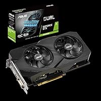 ASUS Dual Nvidia GeForce GTX 1660 Super 6GB EVO OC Edition Gaming Grafikkarte (GDDR6 Speicher, PCIe 3.0, 1x HDMI 2.0b, 1x DVI, 1x DisplayPort 1.4, DUAL-GTX1660S-O6G-EVO)