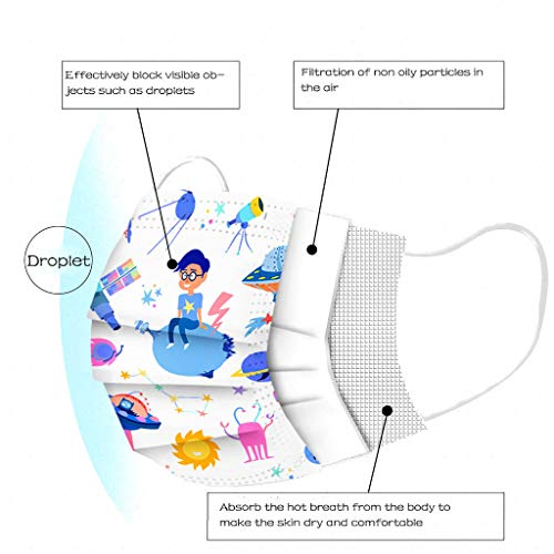 Bandanas de rosto para crianças e meninos e meninas 50 peças com estampa fofa e decorativa.