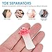 Uonlytech 24pcs Silicone Toe Separators Fruit Toe Separator Toe Nail Separators Toes Dividers Pedicures Nail Art Tools Pedicure Spacers for Nail Salon