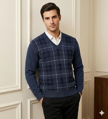 Image of Pivl V Neck Sweater for Men || Winter Sweater || Winter Wear