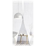Magnetic Fly Screens for Doors, Heavy Duty Bugs Door Screen, Anti Mosquito Mesh Fly Curtain with Powerful Magnets & Full Frame Magic Tape, Keep Bugs Out & Lets Fresh Air in (with Lace,100x210CM)