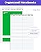 Dynta Steno Pads Spiral 6x9 12 Pack Gregg Rule Notebooks 6 Assorted Covers 60 Sheets White Paper, Writing Note Pads for Note-Taking in School Office Home College University Work Travel