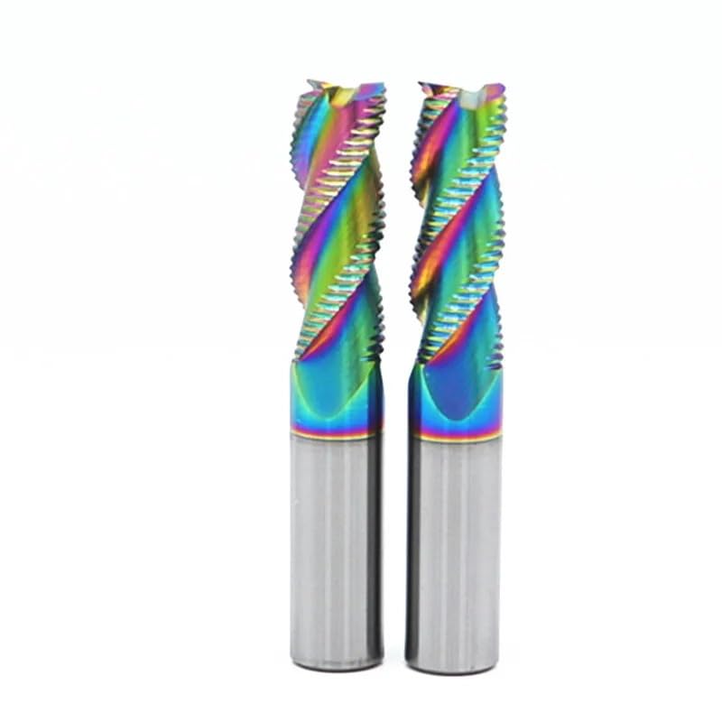 Frezy trzpieniowe z węglika wolframu, 1, 5 lub 10 sztuk Frez zgrubny HRC60 do metalu, aluminium, MDF i innych narzędzi CNC Wiele rozmiarów(10 PCS,7x18x8Dx60L)