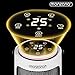 Monzana® Calefactor Eléctrico Cerámico 2000W Temporizador Mando a Distancia Oscilacion 70° Bajo Consumo 4 Modos Funcionamiento Silencioso Estufa Blanco Imagen de Monzana® Calefactor Eléctrico Cerámico 2000W Temporizador Mando a Distancia Oscilacion 70° Bajo Consumo 4 Modos Funcionamiento Silencioso Estufa Blanco