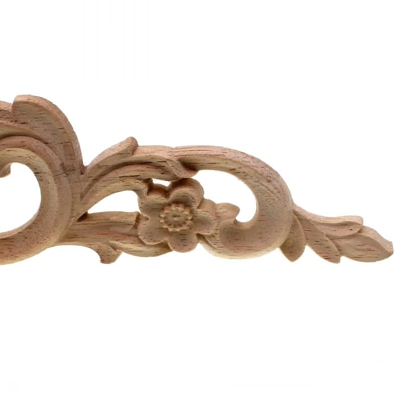 Molduras decorativas talladas apliques de esquina de madera vintage 7