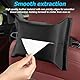 JNNJ Auto Taschentuchbox Halterung, Tissue Case Für Den Rücksitz, Taschentuchbox Für Auto-Sonnenblende, PU Auto Taschentuchbox, Auto Armlehne Taschentuchhalter(Weiß)