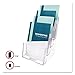 deflecto 77901 Multi Compartment DocuHolder, Four Compartments, 6 7/8w x 6 1/4d x 10h, Clear