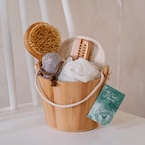 Croll & Denecke 40013 Geschenkset gestreifter Holzbottich 2 Croll & Denecke 40017 Geschenkset Bambusbottich