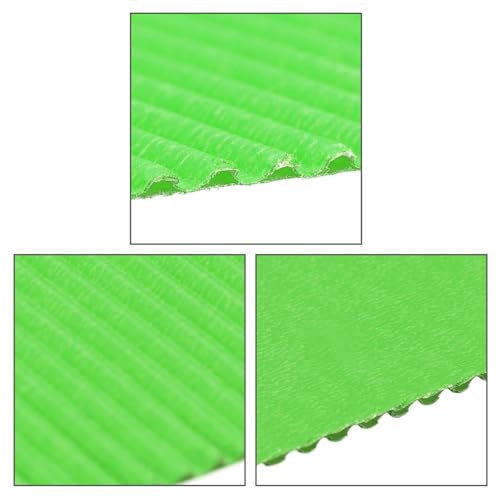 Image of uxcell 10pcs Corrugated Cardboard Paper Sheets,Grass Green,11.69-inch x 8.27-inch,for Craft and DIY Projects