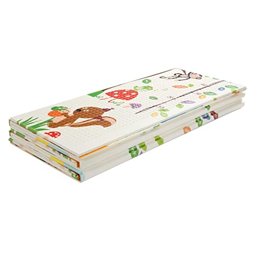 Baby Vivo Premium Omkeerbaar Speeltapijt Dierentuin | Kinderspel Tapijt Speelkleed Speel Tapijt Baby Mat Baby Tapijt | 1 cm dik XPE Kindertapijt XXL 200 x 180 cm - Afbeelding 5