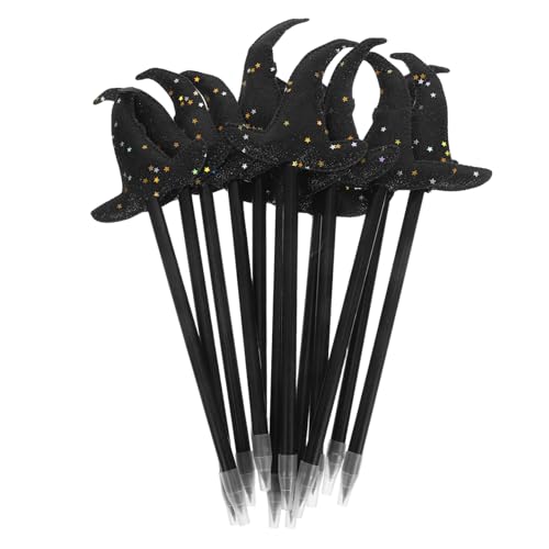 ノーブランド品 12個ハロウィン魔法使い帽子筆 向け魔女の書き込みツール 学校ご褒美 文房具パーティーグッズ かわいいデザイン 軽量持ち運び便利