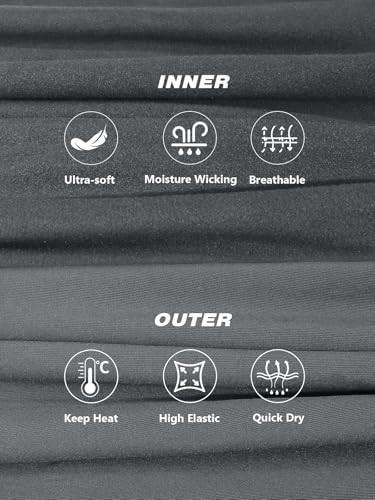 2 Packs Thermal Underwear for Women Long Johns Set for Cold Weather Base Layer Top & Bottom with Fleece Lined