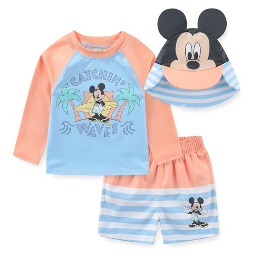 Disney Mickey Mouse Three-Piece Rash Guard Set