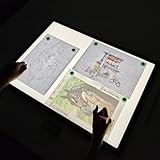 TOHETO Rechargeable Magnetic A2 Light Board 25.2''x18.4'', Large Diamond Painting Light Pad with Side Buttons, 3 Light Colors Light Box for Tracing and Drawing, Dimming LED Light Table for Sketching - Image 9