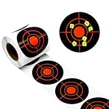 Shooting Targets, 3' Splatter Targets Stickers 250 Pcs Self Adhesive Target for Shooting Range Reactive Paper Gun Target for Airsoft, Rifle, Pistol Shooting Practice, Red