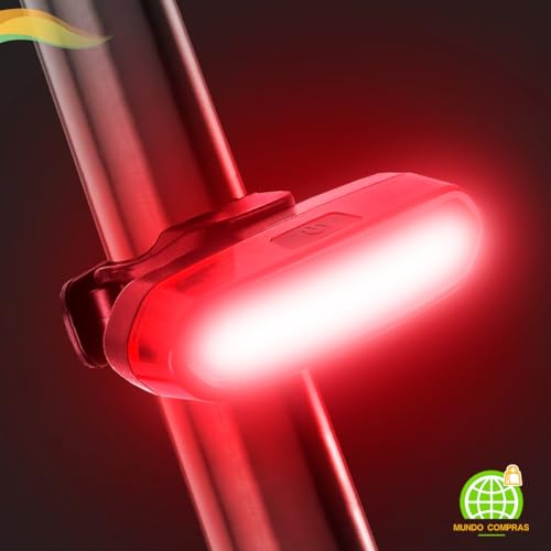 Lanterna Traseira Para Bike Sinalizador Bicicleta 3 Cores 6 Modos Recarregável Usb Prova D'água Mun