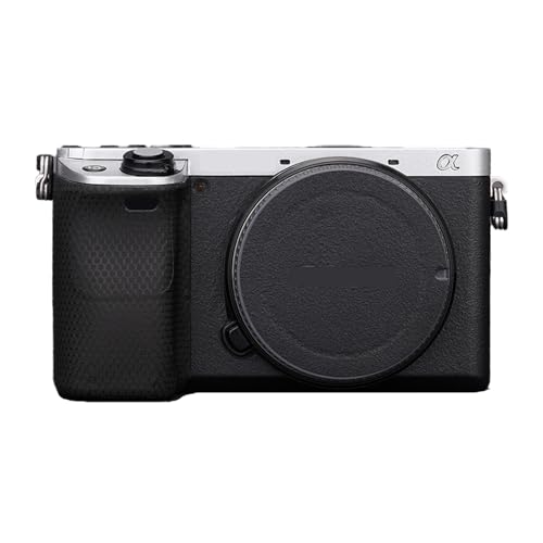 Protection photo Sony A6400 de haute qualité style noir givré et argent
