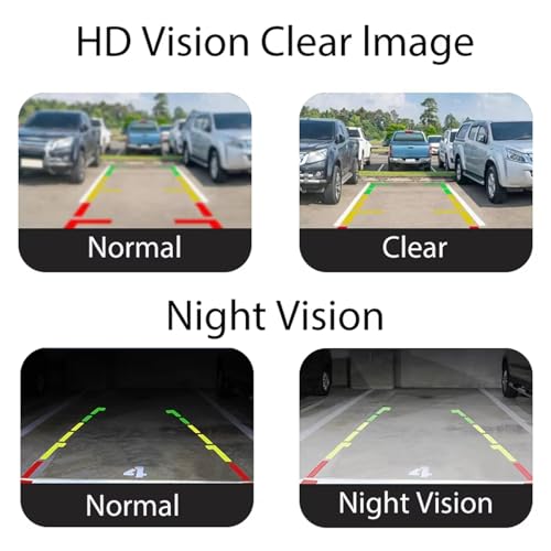 Caméra recul numérique vision nocturne réglable anti-interférences - 7