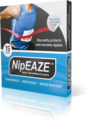 NipEaze Original Sports Nipple Covers for Men & Women – Patented Anti-Chafing Nipple Protectors for Running, Cycling & Training – Long-Lasting, Sweat-Proof Design