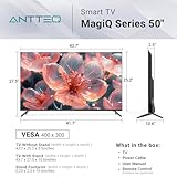 Antteq Smart TV 50 inch MagiQ 50" UHD 4K TV webOS, BBC Freeview Netflix YouTube Airplay WiFi, ThinQ AI MEMC Work with Alexa Black Television - Image 2
