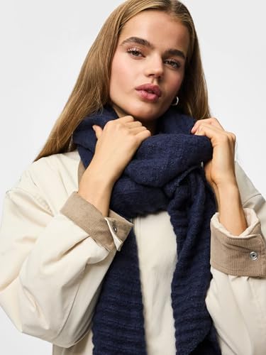 Écharpe longue structurée marine PIECES Pcpyron pour femme - 3