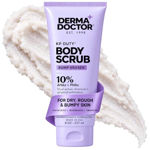 DERMAdoctor KP Bump Eraser Body Scrub, 10% AHAs + PHAs, Rough & Bumpy Skin
