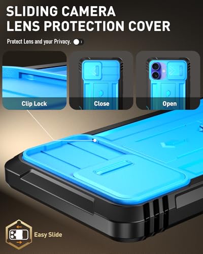 Coque robuste iPhone 16 Plus antichoc militaire avec béquille - 5
