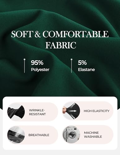 Image of GRACE KARIN Work Dresses for Women 2026,Midi Business Dress,3 /4 Sleeve Classy Fit and Flare Dress with Pocket