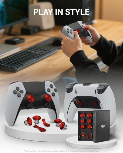 Image of CHARM FOCUS Metal Thumbsticks & Back Paddles for PS5 Edge Controller