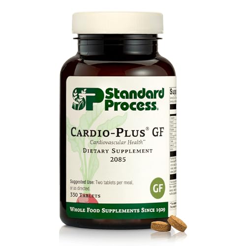 Standard Process Cardio-Plus GF - Supports Heart Health & Circulation - Cardiovascular Support with Vitamins B6, C & E - Includes Niacin & Selenium - Gluten-Free, Non-Dairy & Non-Soy - 330 Tablets