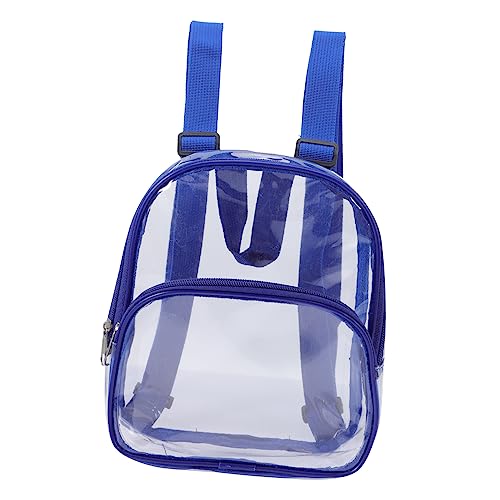 Luxshiny Clear Backpack for Lightweight Durable PVC Transparent Shoulder Bag for Travel Sports Daily Use Moderate Capacity and Easy to Mini Backpack