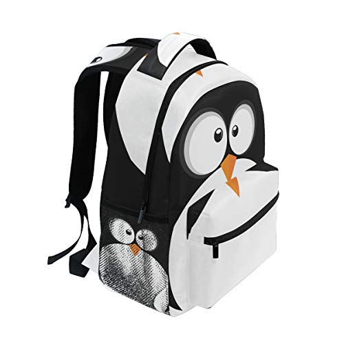 School Backpack Cute Penguin Bookbag for Boys Girls Teens Casual Travel Bag Computer Laptop Daypack2