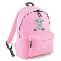 Cute Elephant Custom Name Bag - Personalised Girls Backback Perfect for School Nursery Or College Rucksack BackpackCustom Name School Bag Girl