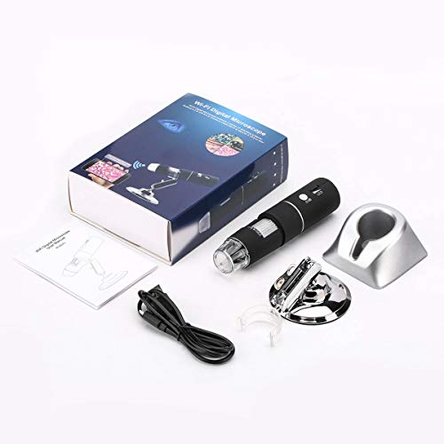 WiFi Digital Microscope,USB Microscope 2MP Camera Rechargeable Kids Microscope Endoscope 1080P HD,1000x Magnification for iPhone/iPad/Android Phone/Windows