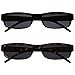 Produktbild UV ReaderDie Lesebrille Unternehmen Schwarz Braun Leicht Sonnen-Leser Wert 2er-Pack UV400 Designer Stil Herren Frauen SS32-12 +3,00