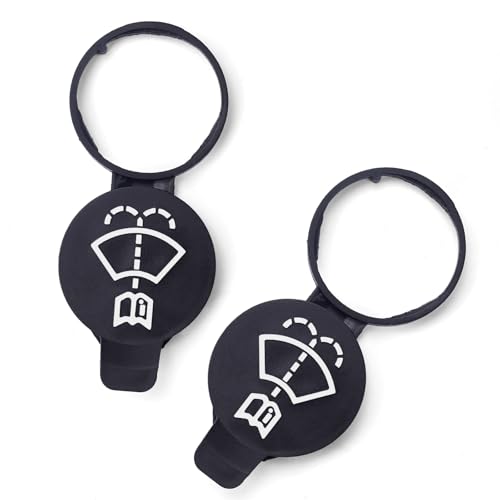 Biabari 2PCS Windshield Washer Fluid Reservoir Cap Leak-Proof Windshield Wiper Fluid Cap OE# 13227300 19172571 12767700 12788573 Fits GMC/Chevy Silverado/Cadillac ATS/Buick