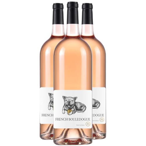 French Bouledogue Pays d'Oc MAGNUM - Rosé 2020 - Vin Rosé du Languedoc - Roussillon (3x150cl)