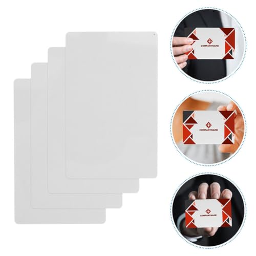 Tarjetas de sublimación en blanco de superficie lisa y esquinas redondeadas para proyectos, 50x 7